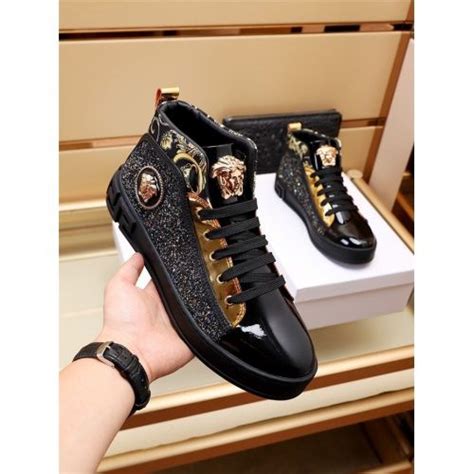 versace high top sneakers fake|versace zipped high top sneakers.